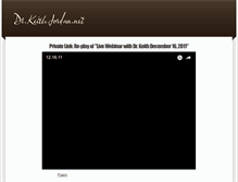 Tablet Screenshot of drkeithjordan.net